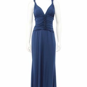 BCBG NWT blue jersey gown